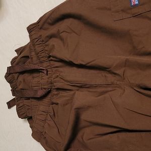 Men's medium scrub pants. 2 pair. Brown.